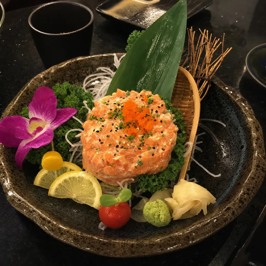 Salmon Tartare — Legend Sushi Orlando