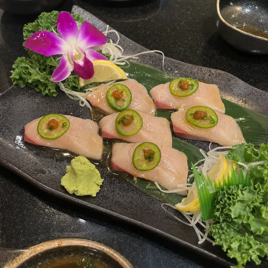 Yellowtail Jalapenos — Legend Sushi Orlando